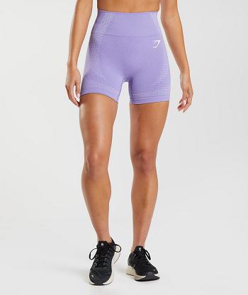 Gymshark Vital Seamless 2.0 Ženske Kratke Hlače Ljubičaste | HR 3949AHK